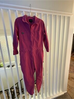Wildfang Pink Hidden-Zip Jumpsuit